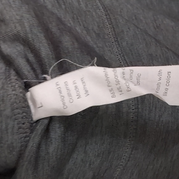 Leggings Depot Dark Grey Pull-On Jogger Pants with Pockets Size Large - Picture 6 of 7